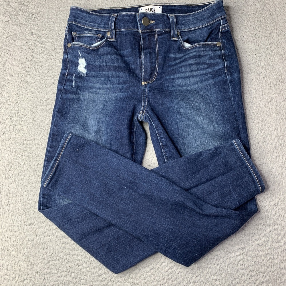 Paige Jeans Womens Verdugo Ankle Skinny Medium Wash Size 27x25